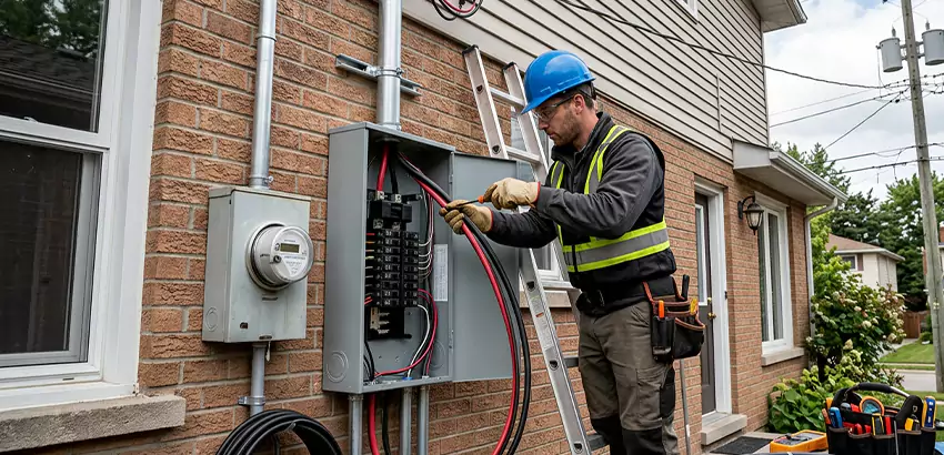 Outdoor Subpanel Installation in Atlanta
